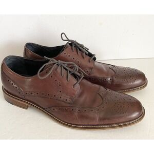 Joseph Abboud Heritage‎ Shoes Mens 13 Burgundy Leather Oxford Wingtip Lace Up